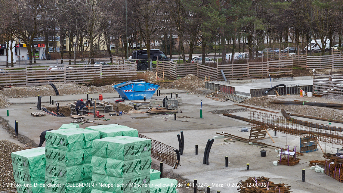 10.03.2023 - Baustelle Zum Haus für Kinder in Neuperlach